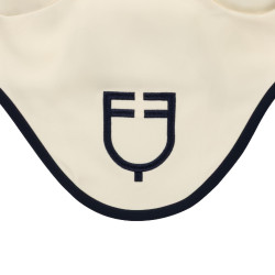 Capucha Equestro acolchada Wave en tejido técnico Blanco antiguo / azul marino blazer