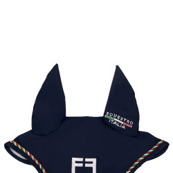 Capucha Equestro x FISE con ribete de bandera italiana Americana marina Azul marino