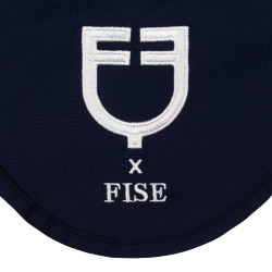 Gorro Equestro x FISE de tejido técnico Americana marina Azul marino