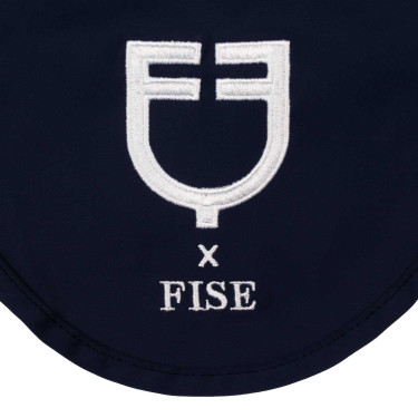 Gorro Equestro x FISE de tejido técnico Americana marina Azul marino