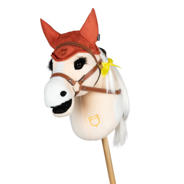 Capucha para hobby horse Equestro Rojo ladrillo