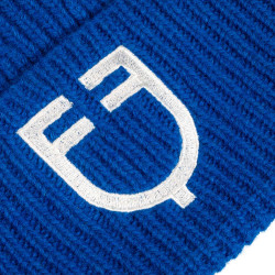Gorro unisex de punto acanalado Equestro x FISE Azul de Savoie