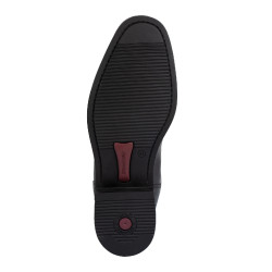 Botas unisex Supreme de cuero flexible con cremallera trasera Negro