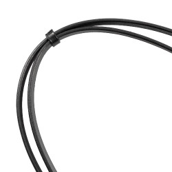 Brida de doma Equestro anatómica de cuero enrollado Negro