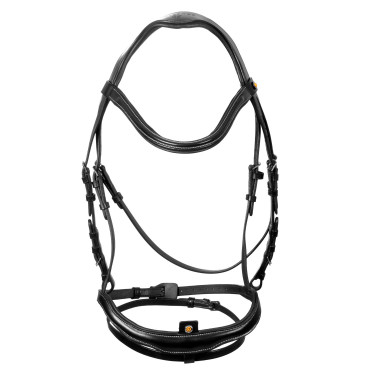 Brida anatómica Equestro con muserola curvada Negro