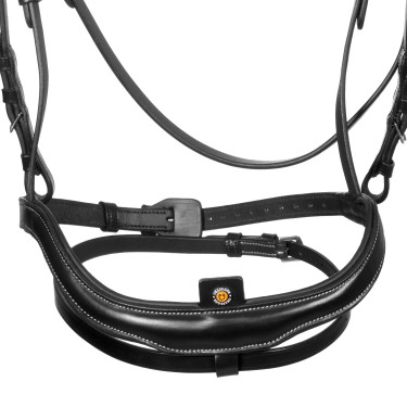 Brida anatómica Equestro con muserola curvada Negro