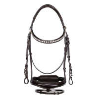 Brida inglesa Equestro de cuero con strass nueva Marrón oscuro