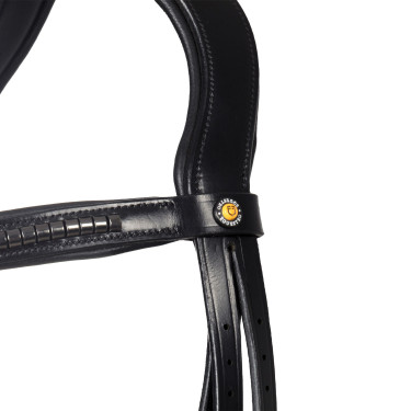 Brida inglesa Equestro negra de cuero Negro