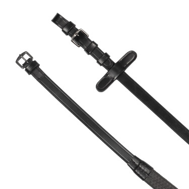 Brida inglesa Equestro negra de cuero Negro