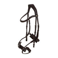 Brida Comfitec Equestro anatómica de cuero Marrón oscuro Marr&amp;amp;amp;oacute;n