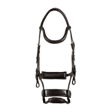Brida Comfitec Equestro anatómica de cuero Marrón oscuro Marr&amp;amp;amp;oacute;n