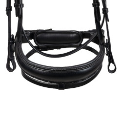 Brida de doma Equestro Diamond de cuero Negro