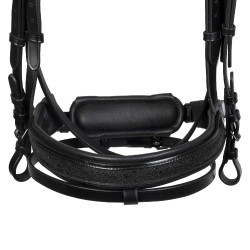 Brida de doma Equestro Elegant de cuero Negro