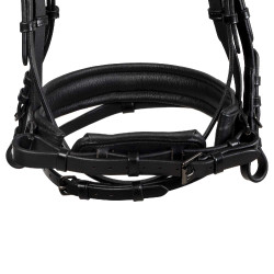 Brida de doma Equestro Elegant de cuero Negro