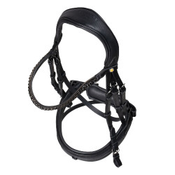 Brida de doma Equestro Elegant de cuero Negro