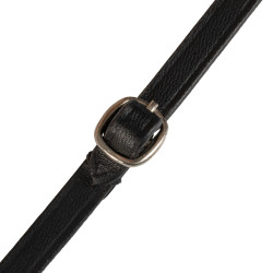 Brida de cuero brillante para hobby horse Equestro Negro