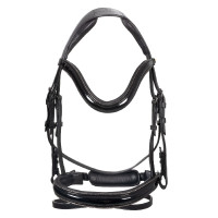 Brida Equestro curvada con forma frontal Negro
