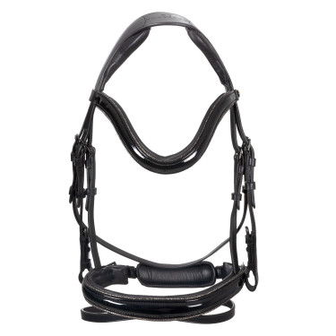 Brida Equestro curvada con forma frontal Negro