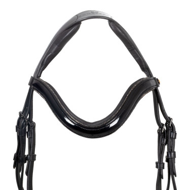 Brida Equestro curvada con forma frontal Negro