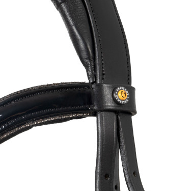 Brida Equestro curvada con forma frontal Negro
