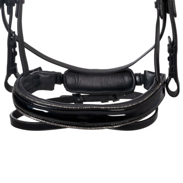 Brida Equestro curvada con forma frontal Negro