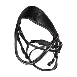 Brida Supreme con muserola anatómica curvada Negro