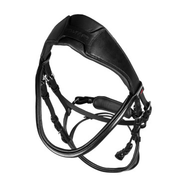 Brida Supreme con muserola anatómica curvada Negro