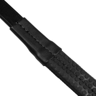 Brida Supreme Hemelite de doma con riendas de goma Negro