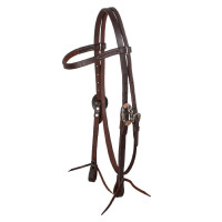 Cabezada western Lakota con hebillas plateadas decorativas Engrasado