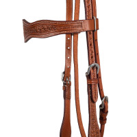 Brida western McBryan con grabado basket Engrasado Brida western McBryan con grabado basket Engrasado