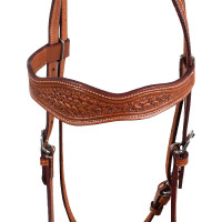 Brida western McBryan con grabado basket Engrasado Brida western McBryan con grabado basket Engrasado