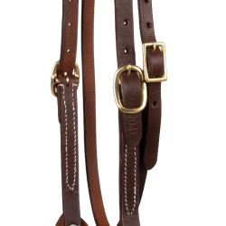 Brida western Pool's Quick Change con frontal recto Engrasado