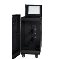 Taquillas de guadarnés Equestro material negro 65×62×138 cm Negro F026