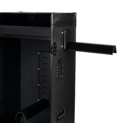 Taquillas de guadarnés Equestro material negro 65×62×138 cm Negro F026