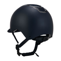 Casco Equestro con strass Navy blue / plata Azul