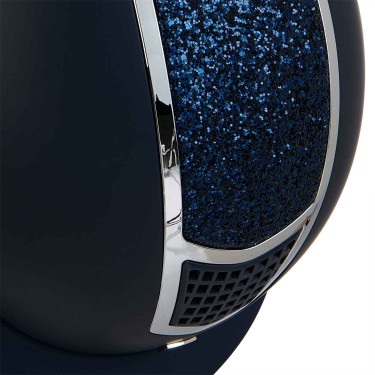 Casco Equestro con strass Navy blue / plata Azul