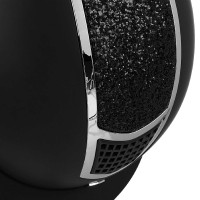 Casco Equestro con strass homologado EN 1384-2023 Negro / plata