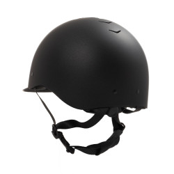 Casco unisex Equestro Azael con rueda trasera con EN 1384-2023 Negro / negro