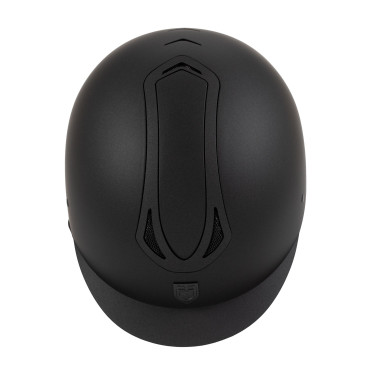 Casco unisex Equestro Azael con rueda trasera con EN 1384-2023 Negro / negro