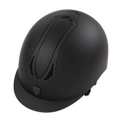 Casco unisex Equestro Azael con rueda trasera con EN 1384-2023 Negro / negro