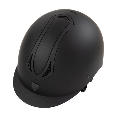 Casco unisex Equestro Azael con rueda trasera con EN 1384-2023 Negro / negro