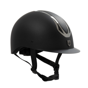 Casco unisex Equestro Azael con rueda trasera con EN 1384-2023 Negro / gunmetal Gris