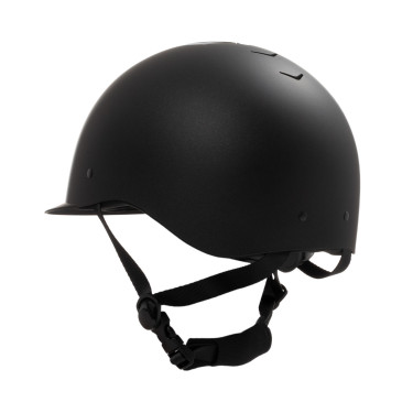 Casco unisex Equestro Azael con rueda trasera con EN 1384-2023 Negro / gunmetal Gris