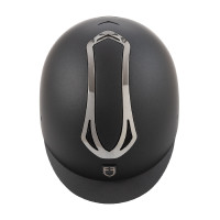 Casco unisex Equestro Azael con rueda trasera con EN 1384-2023 Negro / gunmetal Gris