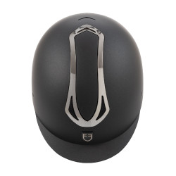 Casco unisex Equestro Azael con rueda trasera con EN 1384-2023 Negro / gunmetal Gris