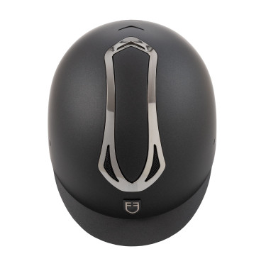 Casco unisex Equestro Azael con rueda trasera con EN 1384-2023 Negro / gunmetal Gris