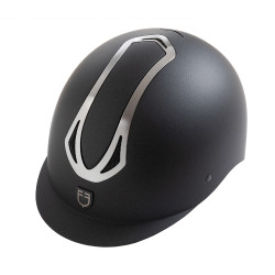 Casco unisex Equestro Azael con rueda trasera con EN 1384-2023 Negro / gunmetal Gris