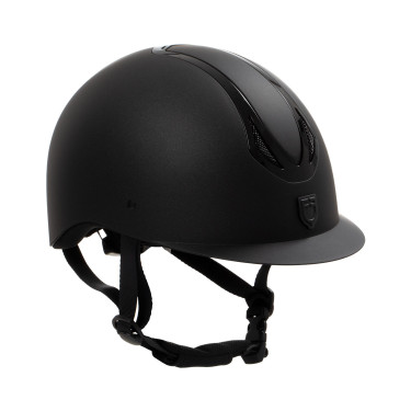 Casco unisex Equestro Azael con rueda trasera con EN 1384-2023 Negro / negro brillo Casco unisex Equestro Azael con rueda trasera con EN 1384-2023 Negro / negro brillo