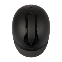 Casco unisex Equestro Azael con rueda trasera con EN 1384-2023 Negro / negro brillo