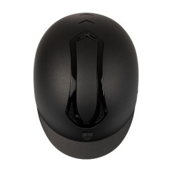 Casco unisex Equestro Azael con rueda trasera con EN 1384-2023 Negro / negro brillo Casco unisex Equestro Azael con rueda trasera con EN 1384-2023 Negro / negro brillo
